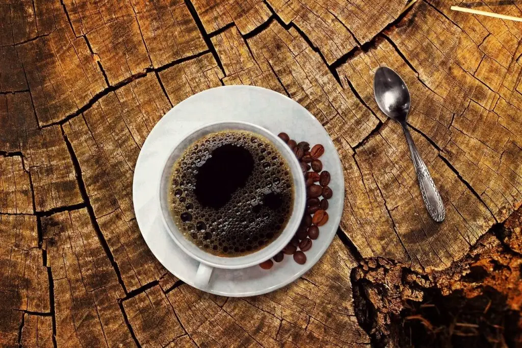 coffee, coffee cup, mushroom coffee cup, drink, beans, coffee beans, wooden table, still life, cafe, aroma, coffee break, black coffee, brewed coffee, hot coffee, caffeine, morning coffee, coffee, coffee, coffee, coffee, coffee