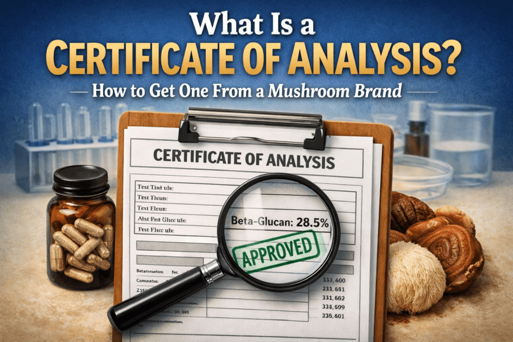 certificate of analysis