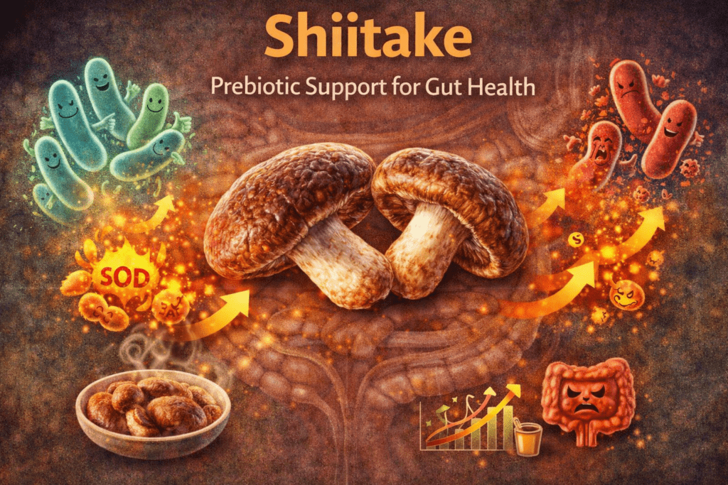 shiitake prebiotic support