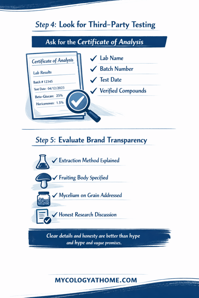 third party testing and brand transparency check list
