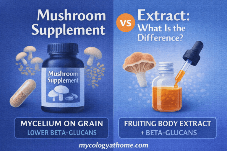 supplement vs extract mushrooms