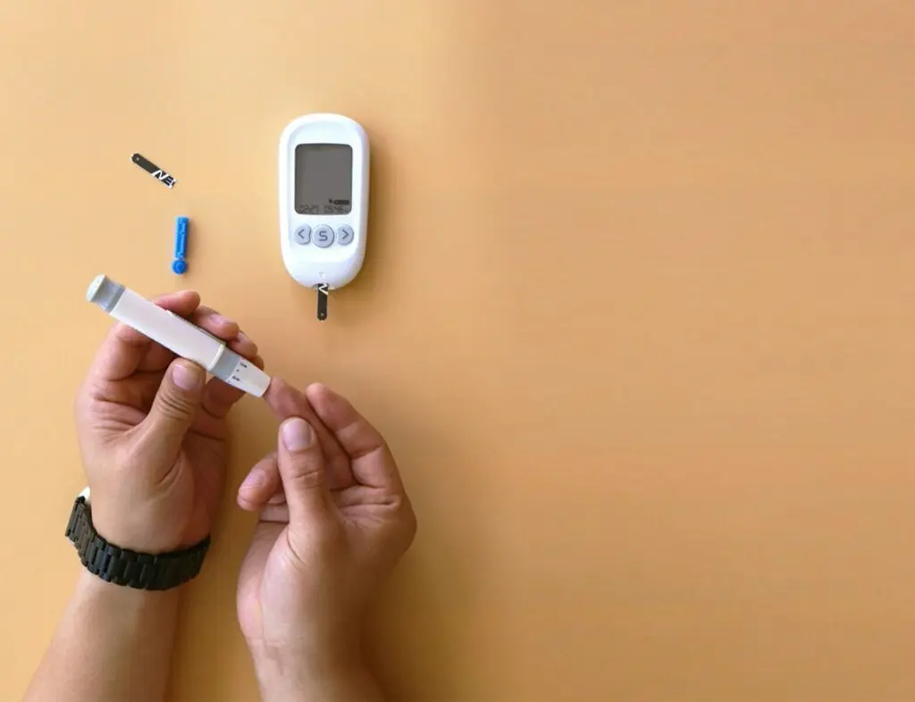 a person holding a thermometer next to an electronic device are mushrooms good for diabetes, diabetes, mushrooms